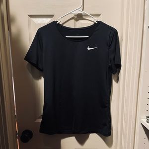 Black nike women’s dri-fit running shirt